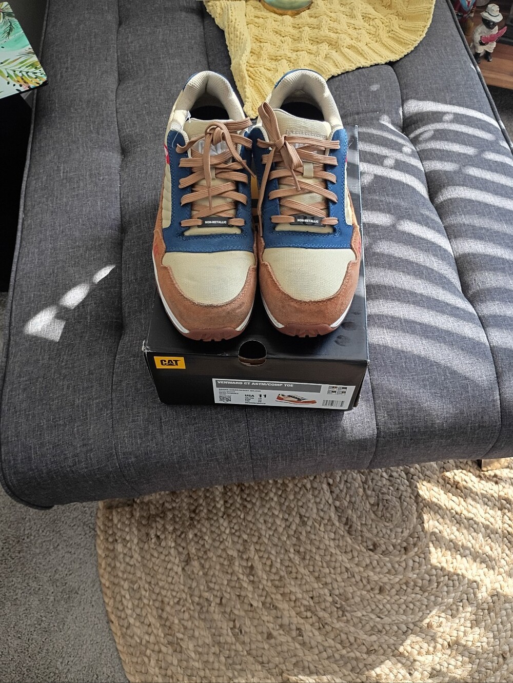 CAT Steel Toe Work Safety Shoes Men's Size 11